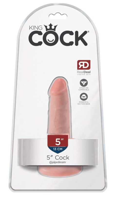 Realistyczny żylasty penis dildo z przyssawką 14cm King Cock