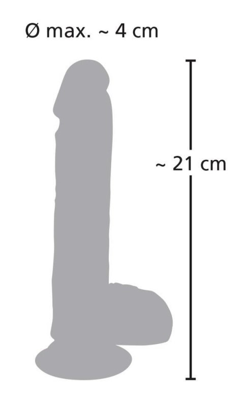 Dildo realistyczne posuw przyssawka 8trybów 21cm Medical Silicone