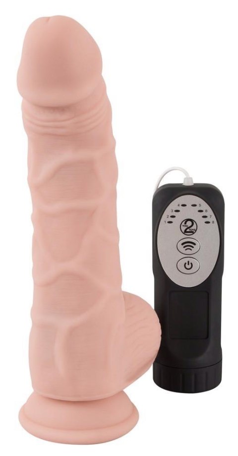 Wibrator jak penis pulsujący przyssawka 20cm 8tryb Medical Silicone