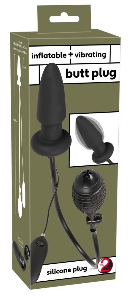 Wibrujące dildo analne pompka korek zatyczka 12 cm You2Toys