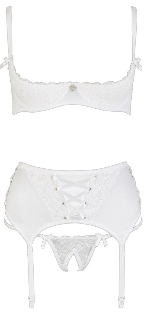 Shelf Bra Set white 75B/S Cottelli LINGERIE