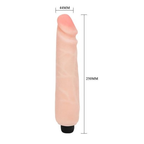 Wibrator penis naturalny z żyłkami elastyczny 25cm BAILE