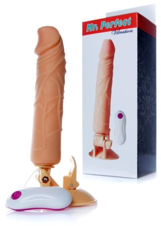 Dildo z przyssawką pilotem penis realistyczny 24cm B - Series EasyLove