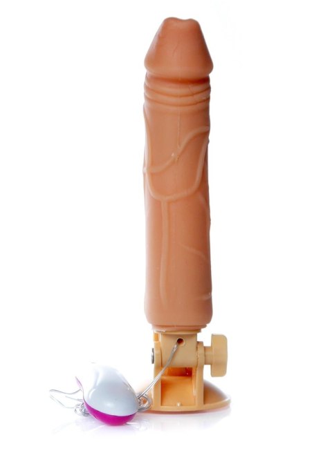 Dildo z przyssawką pilotem penis realistyczny 24cm B - Series EasyLove