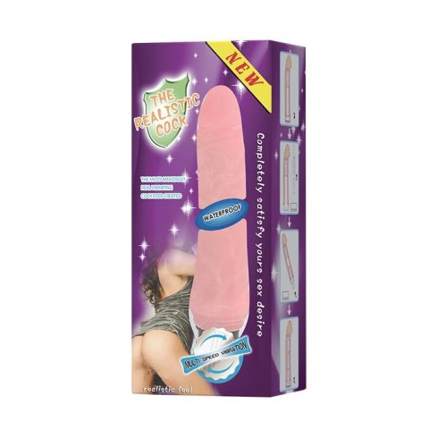 Naturalny kształt materiał wibrator sex penis 23cm BAILE