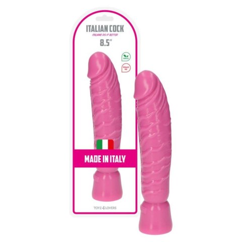 Realistyczny różowy penis w spiralne żyły 10,5cm Toyz4lovers