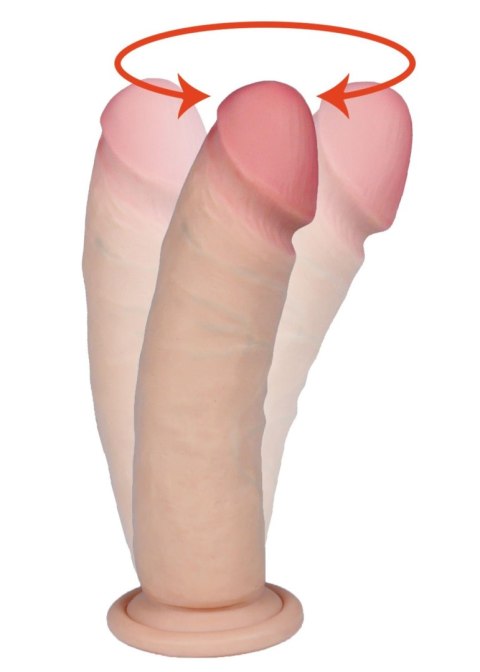 Realistyczny penis dildo z rotacją cyberskóra 20cm B - Series Real