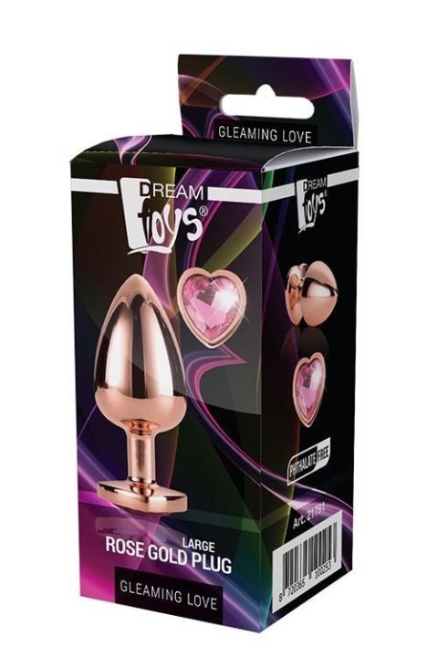 GLEAMING LOVE ROSE GOLD PLUG LARGE Dream Toys