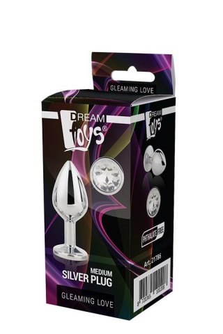 GLEAMING LOVE SILVER PLUG MEDIUM Dream Toys