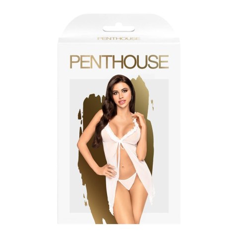 Koszulka erotyczna babydoll komplet stringi l/xl Penthouse