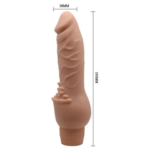 Realistyczny penis z wypustkami do łechtaczki 19cm BAILE