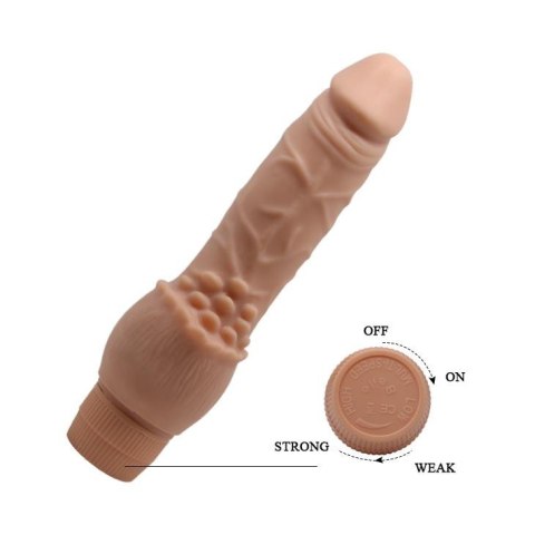 Realistyczny penis z wypustkami do łechtaczki 19cm BAILE