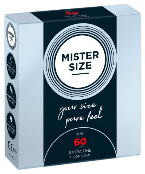 Mister Size 60mm pack of 3 Mister Size