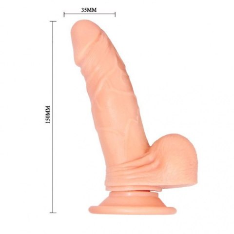 Realistyczny penis sex dildo z wibracją 15 cm BAILE