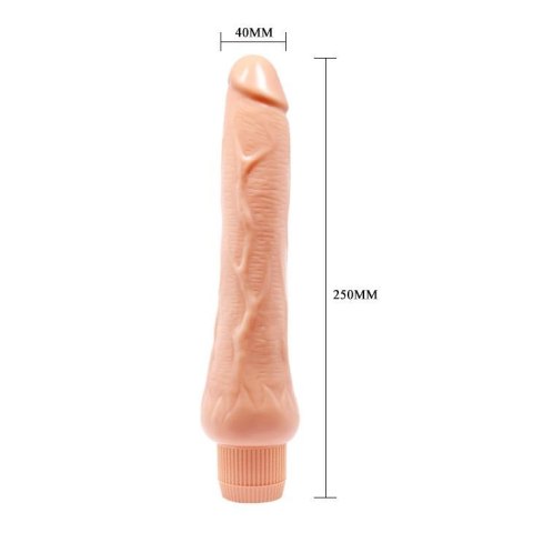 Wibrator realistyczny penis smukły członek 25cm BAILE