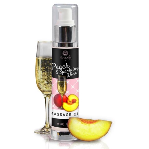 PEACH & SPARKLING WINE MASSAGE OIL 50 ML Secret Play