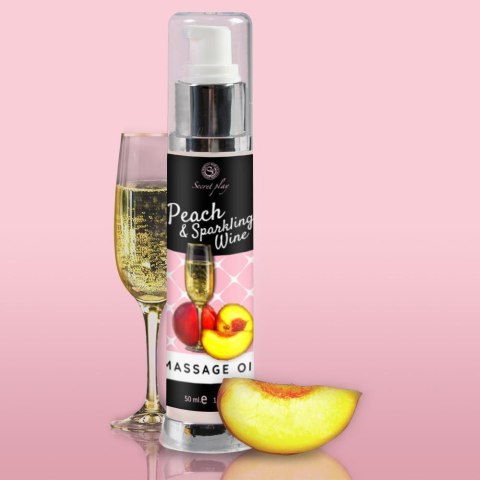 PEACH & SPARKLING WINE MASSAGE OIL 50 ML Secret Play