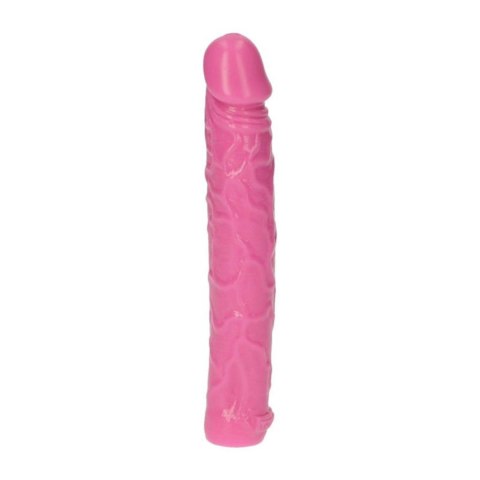 Dildo żylaste różowe wodoodporne gumowe 16,5 cm Toyz4lovers