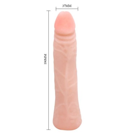 Dildo sztuczny członek wyginany realistyczny 19cm BAILE