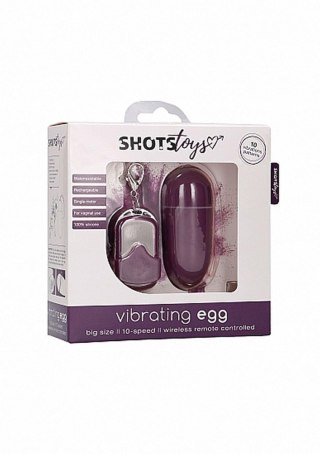 10 Speed Remote Vibrating Egg - Big - Purple ShotsToys