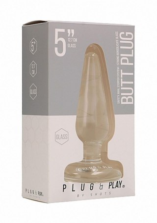 Plug Szklany korek analny zatyczka analna 13 cm Plug & Play