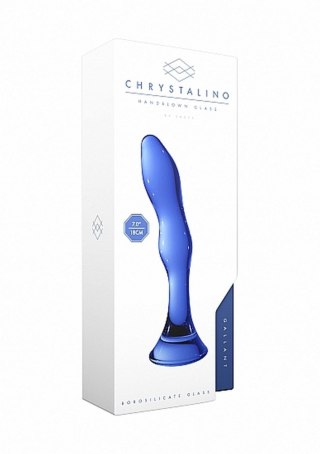 Szklane wodoodporne dildo do anusa i pochwy 15 cm Chrystalino