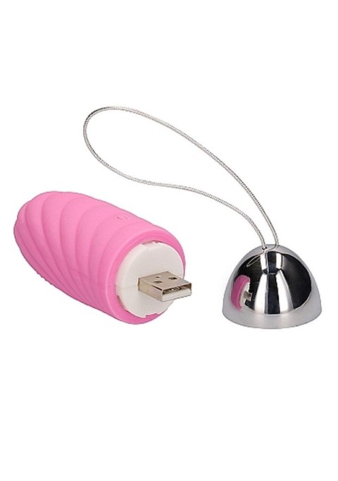 Ethan - Rechargeable Remote Control Vibrating Egg - Pink Simplicity