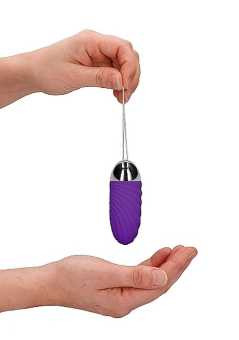 Ethan - Rechargeable Remote Control Vibrating Egg - Purple Simplicity