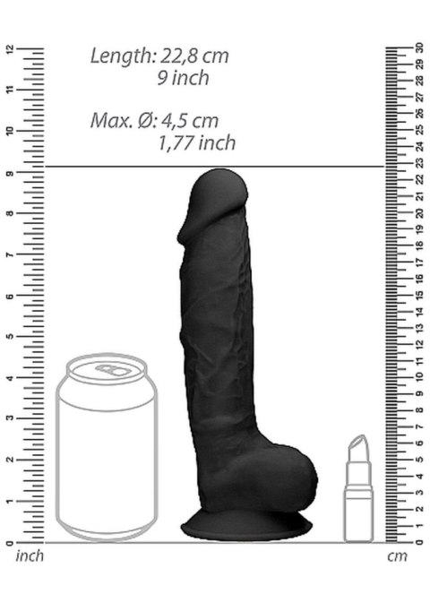 Gruby żylasty realistyczny penis przyssawka 17,8cm RealRock