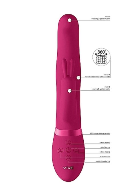 Izara - Rotating Beads Rabbit - Pink Vive