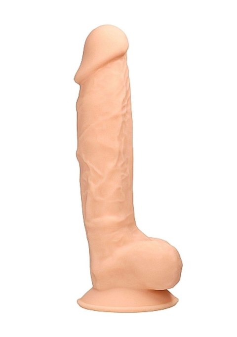 Realistyczne dildo żylaste z mocną przyssawką 18cm RealRock