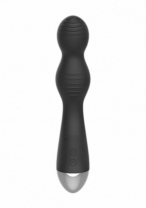 Remote Controlled E-Stim & Vibrating G/P-Spot Vibrator - Black ElectroShock