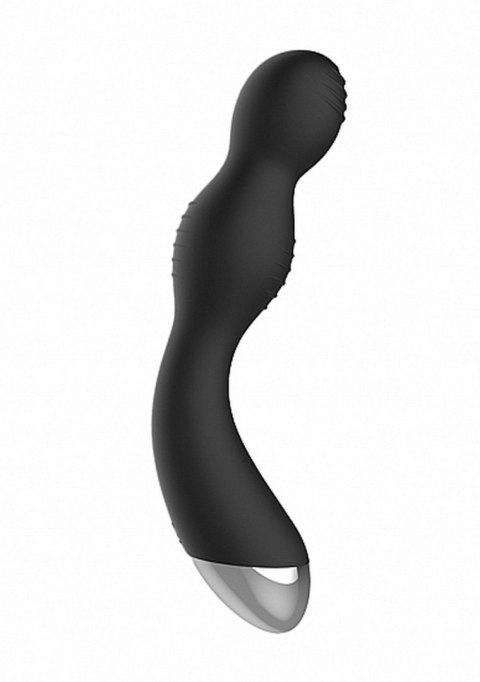 Remote Controlled E-Stim & Vibrating G/P-Spot Vibrator - Black ElectroShock