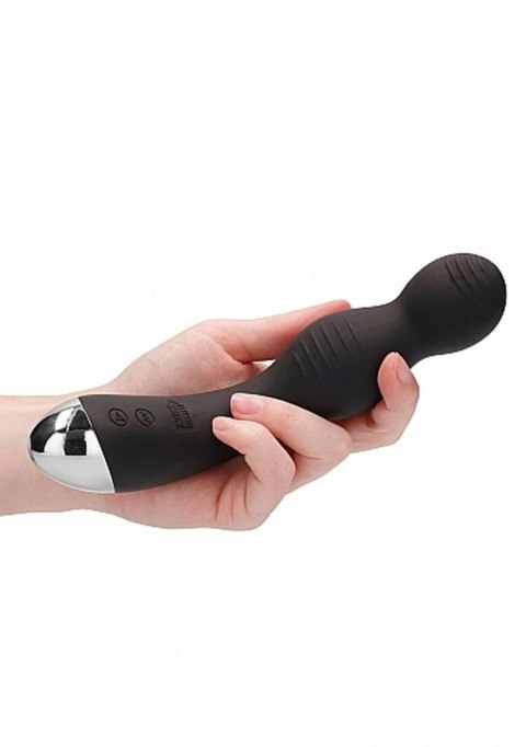 Remote Controlled E-Stim & Vibrating G/P-Spot Vibrator - Black ElectroShock