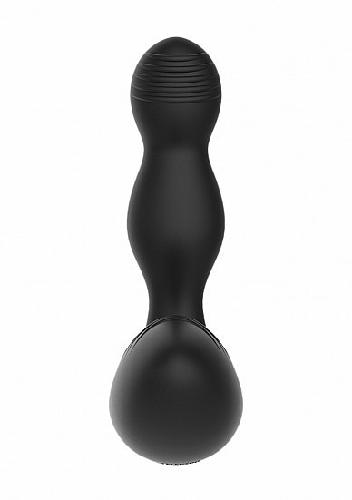 Remote Controlled E-Stim & Vibrating Prostate Massager - Black ElectroShock