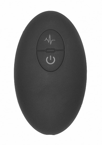 Remote Controlled E-Stim & Vibrating Prostate Massager - Black ElectroShock