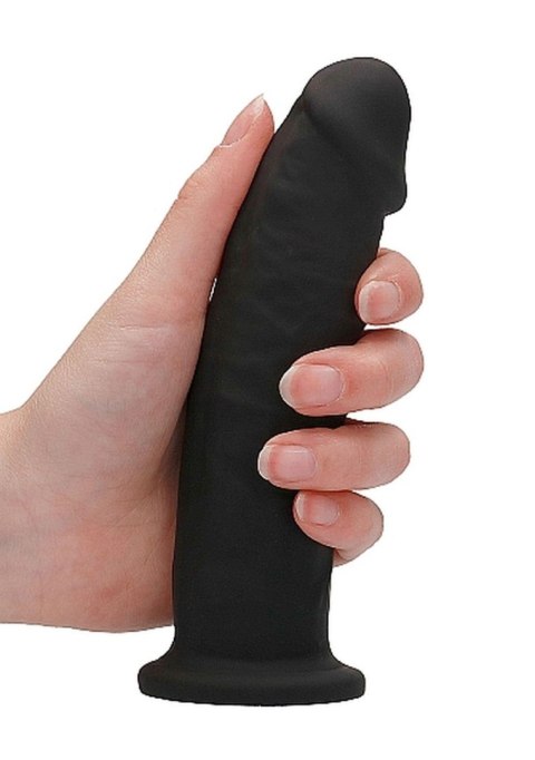 Zagięte silikonowe dildo mocna przyssawka 15 cm RealRock