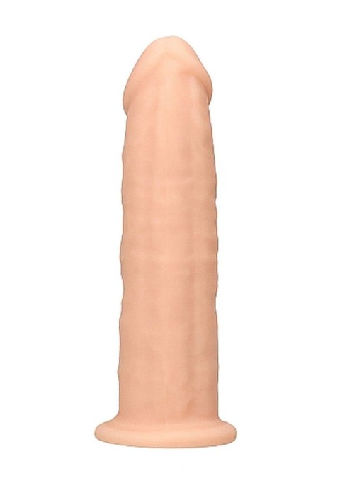 Żylaste silikonowe dildo mocna przyssawka 15 cm RealRock