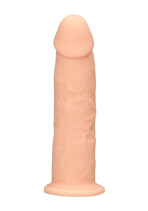 Żylaste silikonowe dildo mocna przyssawka 15 cm RealRock