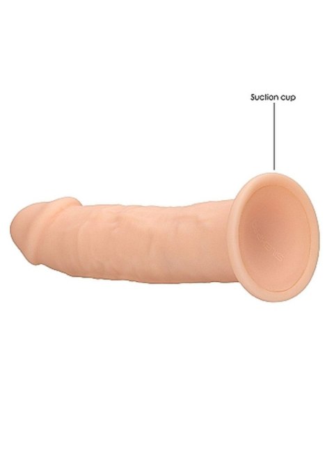 Żylaste silikonowe dildo mocna przyssawka 15 cm RealRock