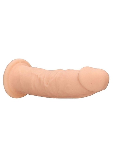 Żylaste silikonowe dildo mocna przyssawka 15 cm RealRock