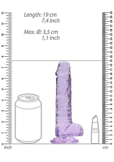 Dildo z przyssawką penis realistyczny żylasty 19cm RealRock