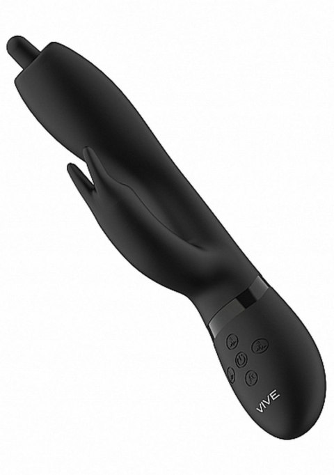 Nilo - Pinpoint Rotating G-spot Rabbit - Black Vive