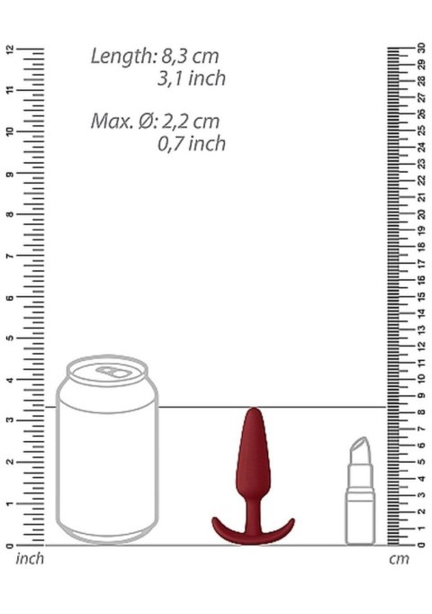 Silikonowy wodoodporny korek analny zatyczka 7,5cm ShotsToys