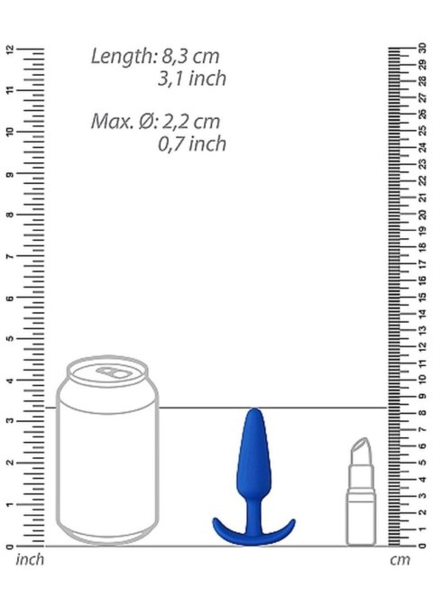 Wodoodporny silikonowy korek analny zatyczka 7,5cm ShotsToys