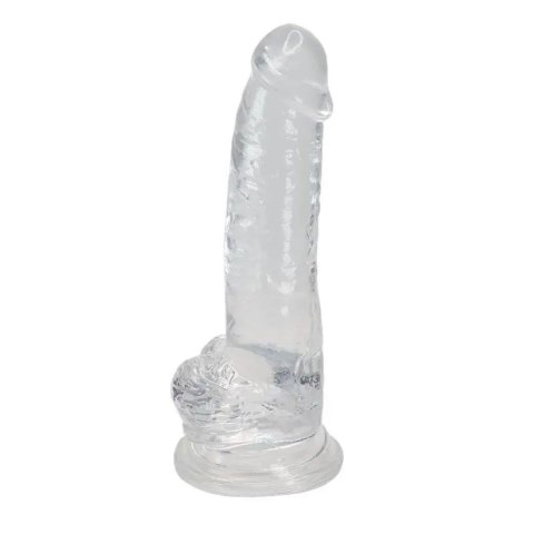 Przezroczyste silikonowe żylaste dildo 20,6 cm Alive