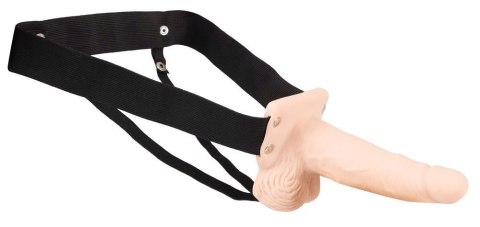 Wibrujące przedłużenie penisa strap on na szalkach You2Toys