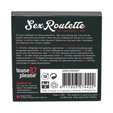 Seks Roulette Kinky (NL-DE-EN-FR-ES-IT-PL-RU-SE-NO) Tease & please