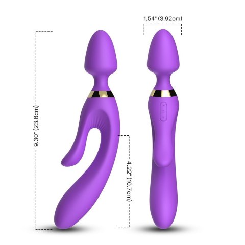 Masażer różdżka wibrator królik 9 trybów 23 cm sex B - Series Joy