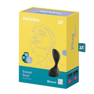 Gładki wibrujący korek analny silikonowa zatyczka Satisfyer